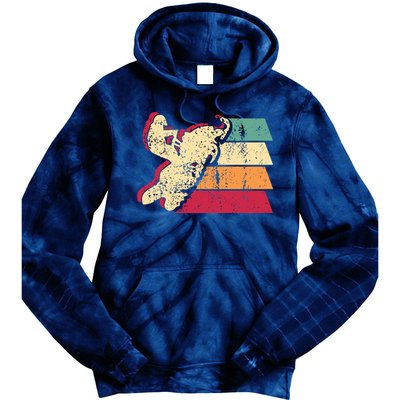 Snowmobiling Retro Vintage Tie Dye Hoodie