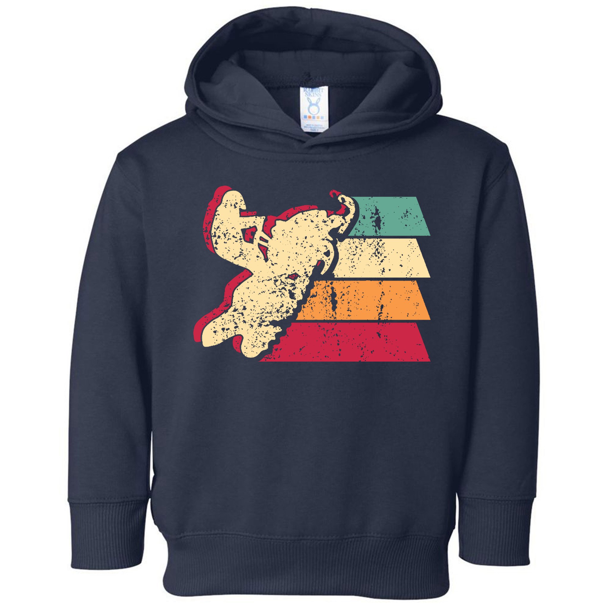 Snowmobiling Retro Vintage Toddler Hoodie