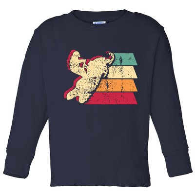 Snowmobiling Retro Vintage Toddler Long Sleeve Shirt