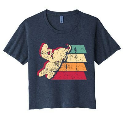 Snowmobiling Retro Vintage Crop Top