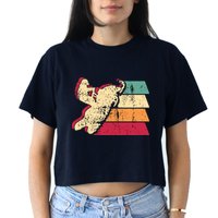Snowmobiling Retro Vintage Crop Top