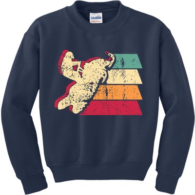 Snowmobiling Retro Vintage Kids Sweatshirt