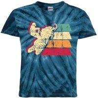 Snowmobiling Retro Vintage Kids Tie-Dye T-Shirt