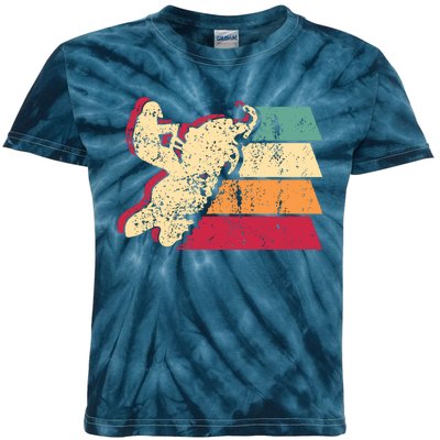 Snowmobiling Retro Vintage Kids Tie-Dye T-Shirt