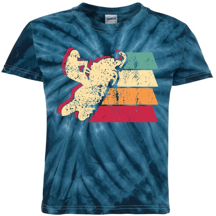 Snowmobiling Retro Vintage Kids Tie-Dye T-Shirt