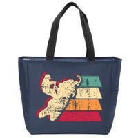 Snowmobiling Retro Vintage Zip Tote Bag