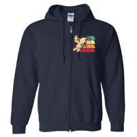 Snowmobiling Retro Vintage Full Zip Hoodie