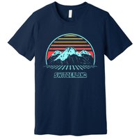 Switzerland Retro Vintage 80s Style Premium T-Shirt