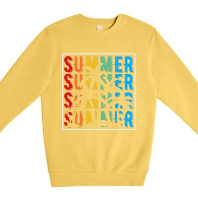 Summer Retro Vintage Premium Crewneck Sweatshirt