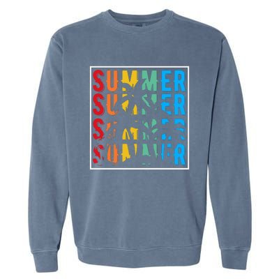 Summer Retro Vintage Garment-Dyed Sweatshirt