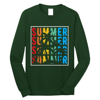 Summer Retro Vintage Long Sleeve Shirt