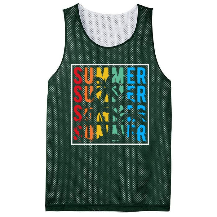 Summer Retro Vintage Mesh Reversible Basketball Jersey Tank