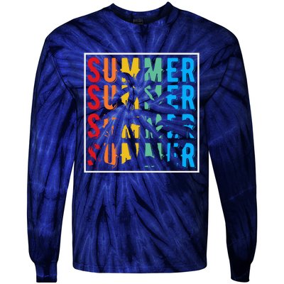 Summer Retro Vintage Tie-Dye Long Sleeve Shirt