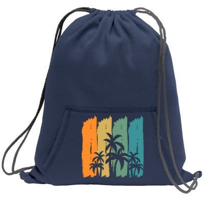 Summer Retro Vintage Sweatshirt Cinch Pack Bag