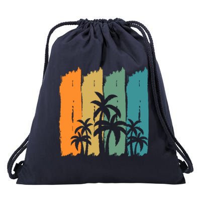 Summer Retro Vintage Drawstring Bag