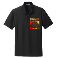 Summer Retro Vintage Dry Zone Grid Polo