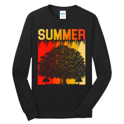 Summer Retro Vintage Tall Long Sleeve T-Shirt