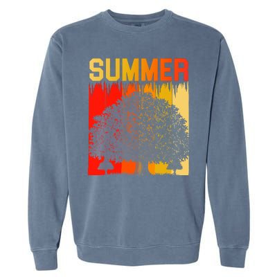 Summer Retro Vintage Garment-Dyed Sweatshirt