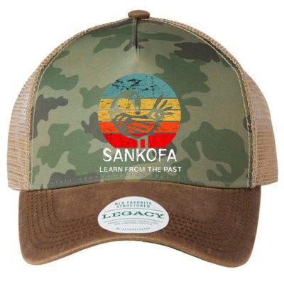 Sankofa Retro Vintage Learn From The Past African Bird Legacy Tie Dye Trucker Hat