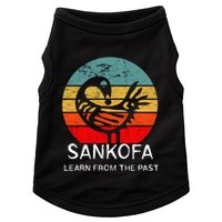 Sankofa Retro Vintage Learn From The Past African Bird Doggie Tank