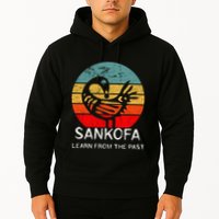 Sankofa Retro Vintage Learn From The Past African Bird Hoodie