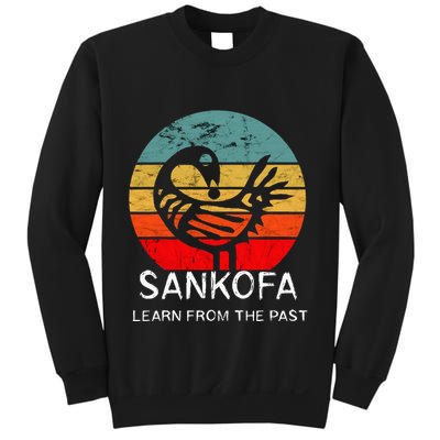 Sankofa Retro Vintage Learn From The Past African Bird Sweatshirt