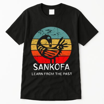 Sankofa Retro Vintage Learn From The Past African Bird Tall T-Shirt