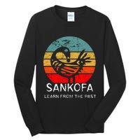 Sankofa Retro Vintage Learn From The Past African Bird Tall Long Sleeve T-Shirt