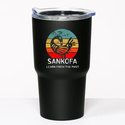 Sankofa Retro Vintage Learn From The Past African Bird Tumbler