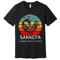 Sankofa Retro Vintage Learn From The Past African Bird Premium T-Shirt