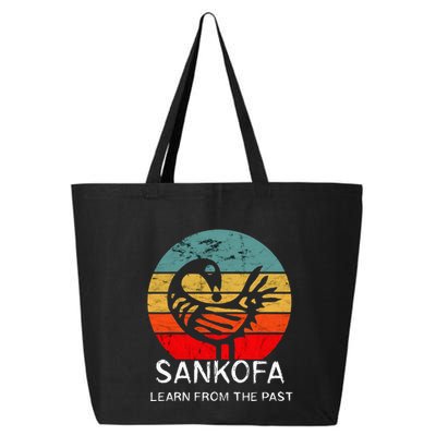 Sankofa Retro Vintage Learn From The Past African Bird 25L Jumbo Tote