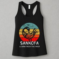 Sankofa Retro Vintage Learn From The Past African Bird Womens Tank Top