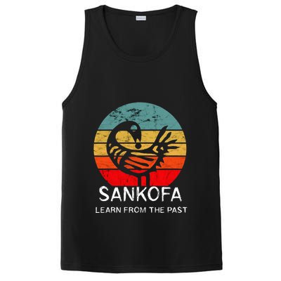 Sankofa Retro Vintage Learn From The Past African Bird PosiCharge Competitor Tank