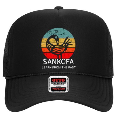 Sankofa Retro Vintage Learn From The Past African Bird Trucker Hat
