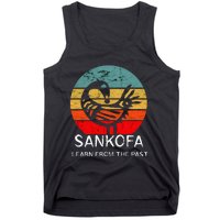 Sankofa Retro Vintage Learn From The Past African Bird Tank Top