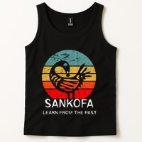 Sankofa Retro Vintage Learn From The Past African Bird Tank Top