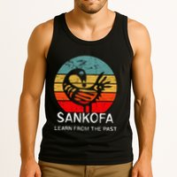 Sankofa Retro Vintage Learn From The Past African Bird Tank Top