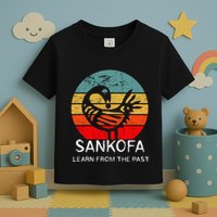 Sankofa Retro Vintage Learn From The Past African Bird Toddler T-Shirt