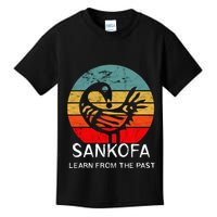 Sankofa Retro Vintage Learn From The Past African Bird Kids T-Shirt