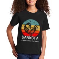 Sankofa Retro Vintage Learn From The Past African Bird Kids T-Shirt