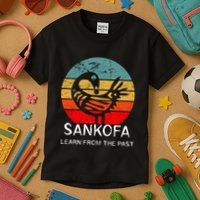 Sankofa Retro Vintage Learn From The Past African Bird Kids T-Shirt