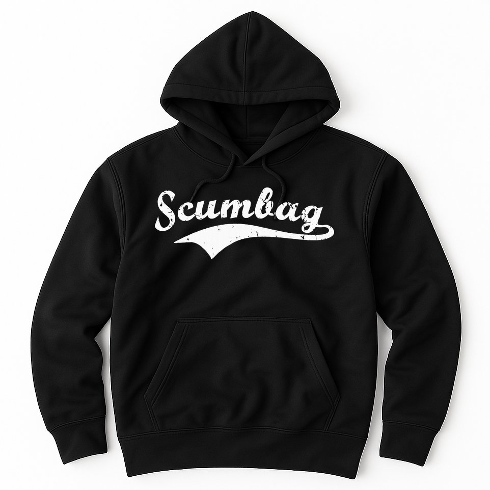 Scumbag Retro Vintage Scum Bag Swoosh Hoodie