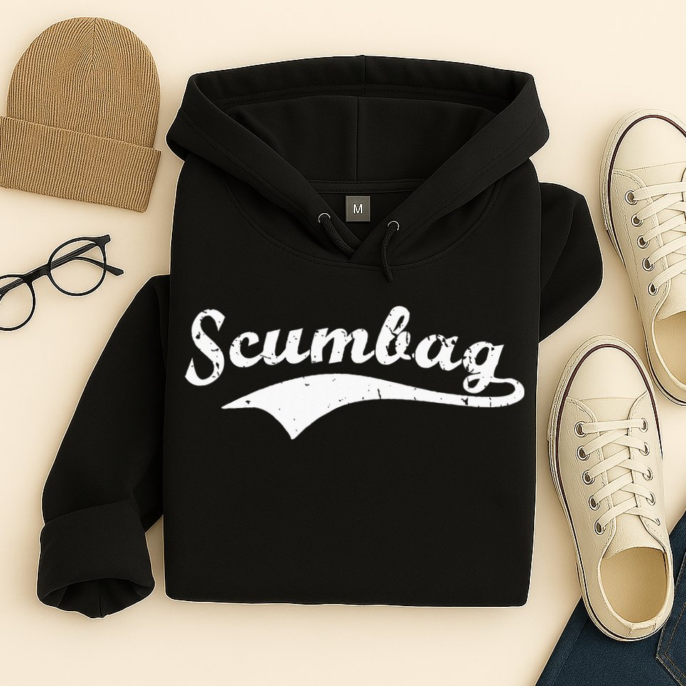 Scumbag Retro Vintage Scum Bag Swoosh Hoodie