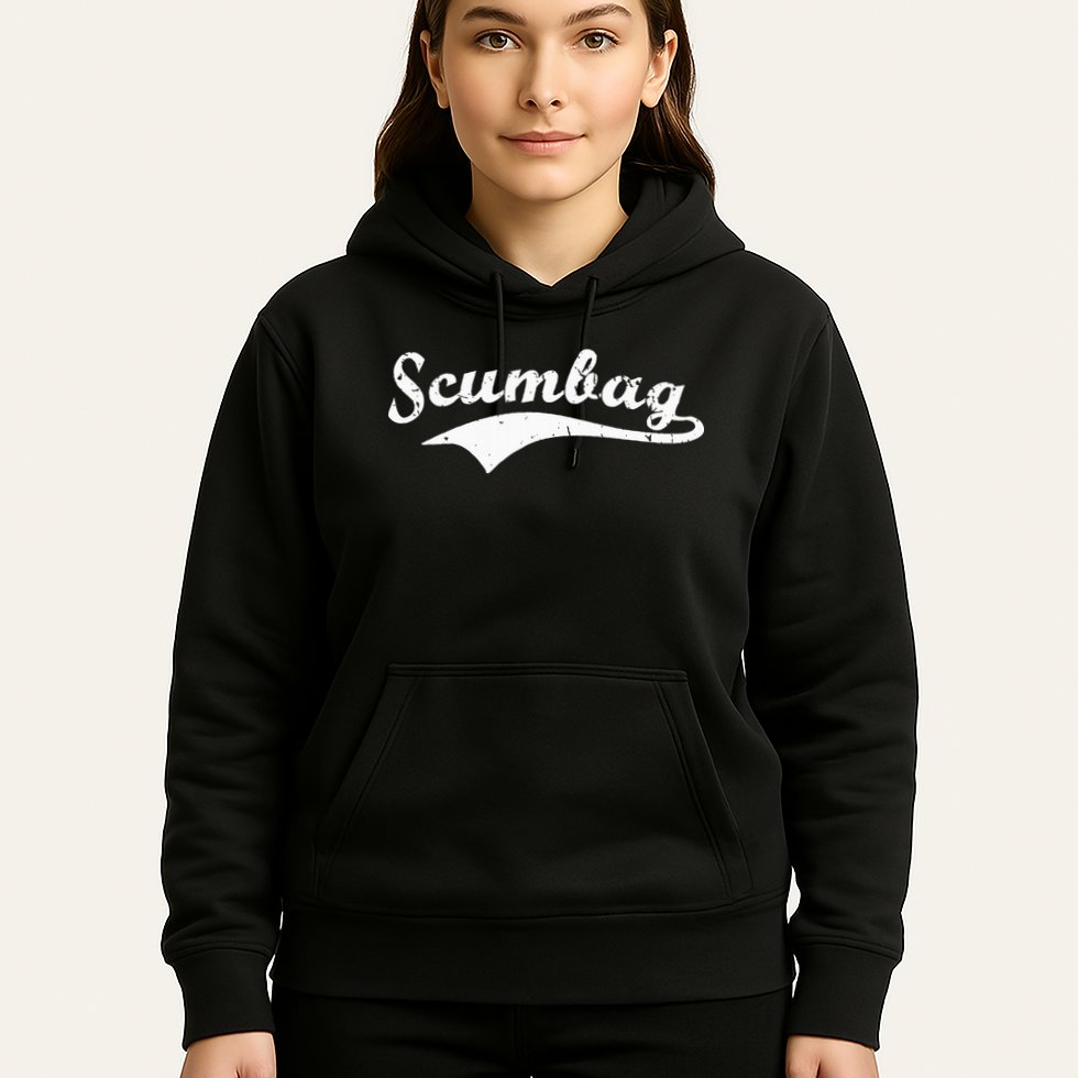 Scumbag Retro Vintage Scum Bag Swoosh Hoodie