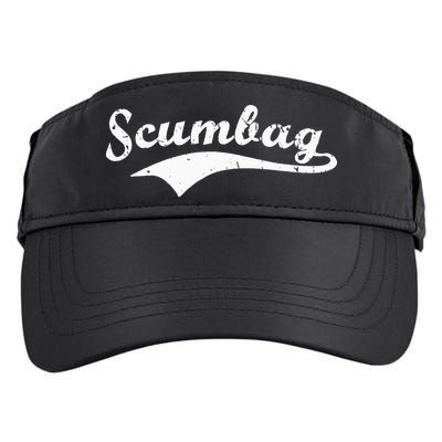 Scumbag Retro Vintage Scum Bag Swoosh Adult Drive Performance Visor
