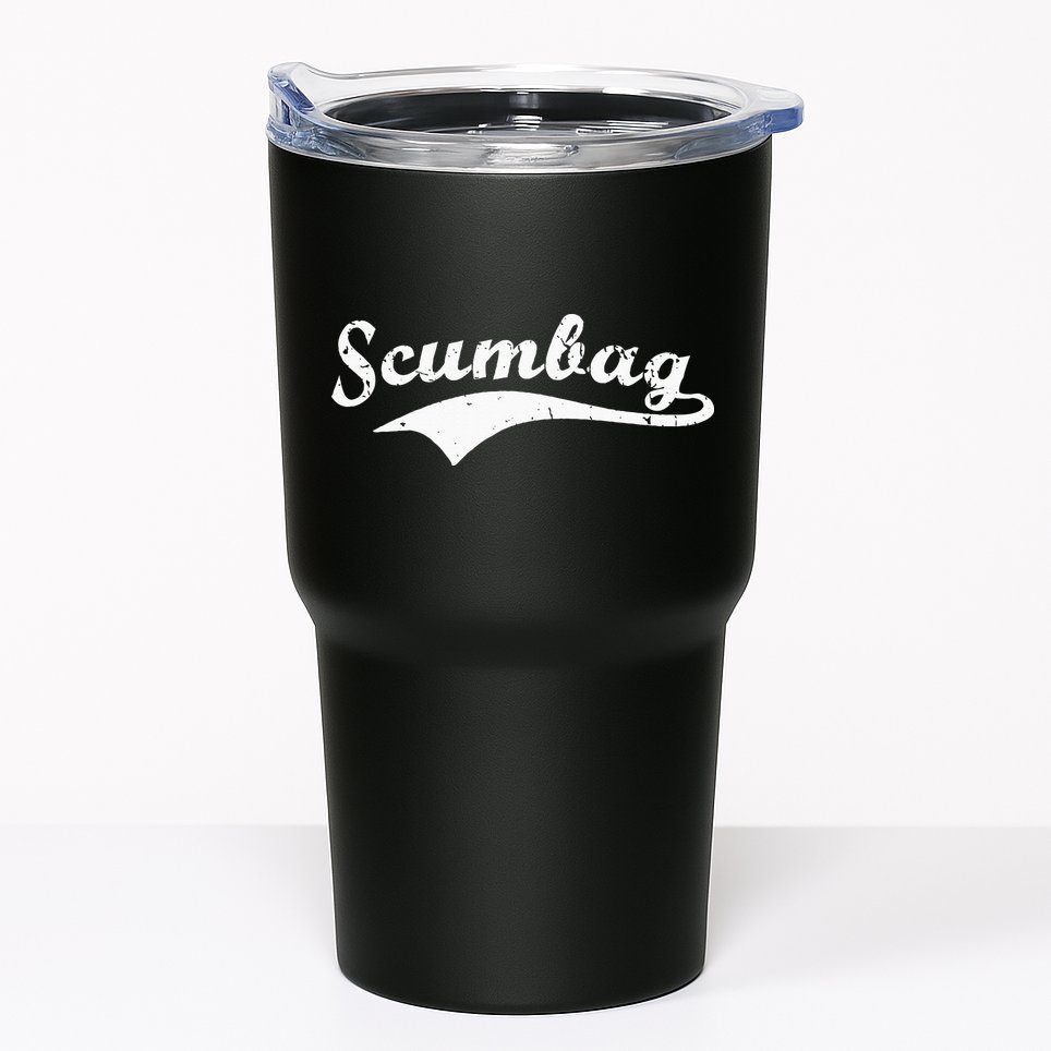 Scumbag Retro Vintage Scum Bag Swoosh Tumbler