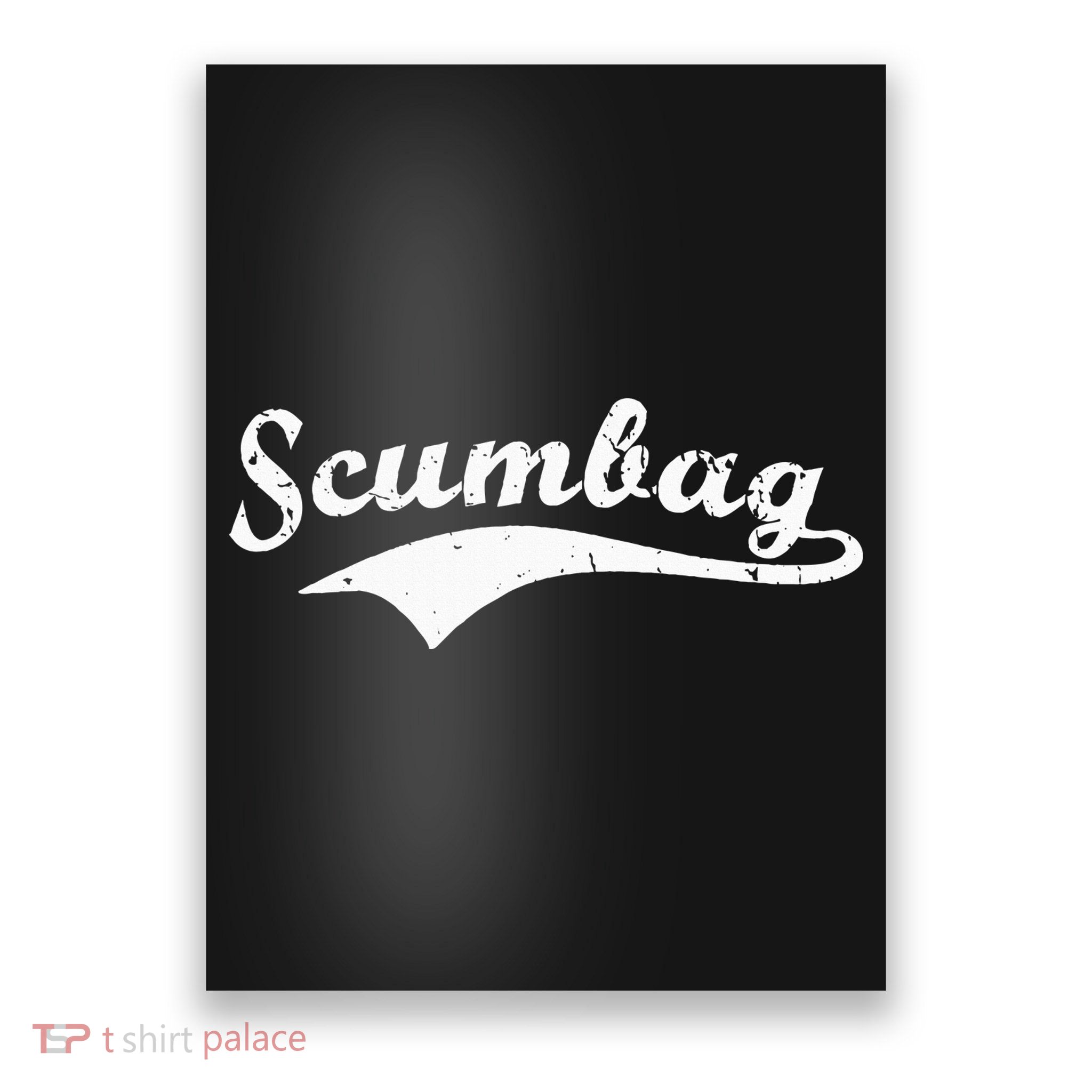 Scumbag Retro Vintage Scum Bag Swoosh Poster