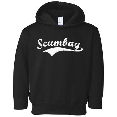 Scumbag Retro Vintage Scum Bag Swoosh Toddler Hoodie