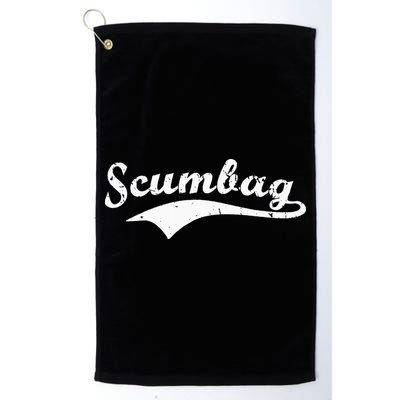 Scumbag Retro Vintage Scum Bag Swoosh Golf Towel