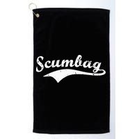 Scumbag Retro Vintage Scum Bag Swoosh Golf Towel
